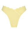 Scallop high-leg bikini bottoms, Yellow