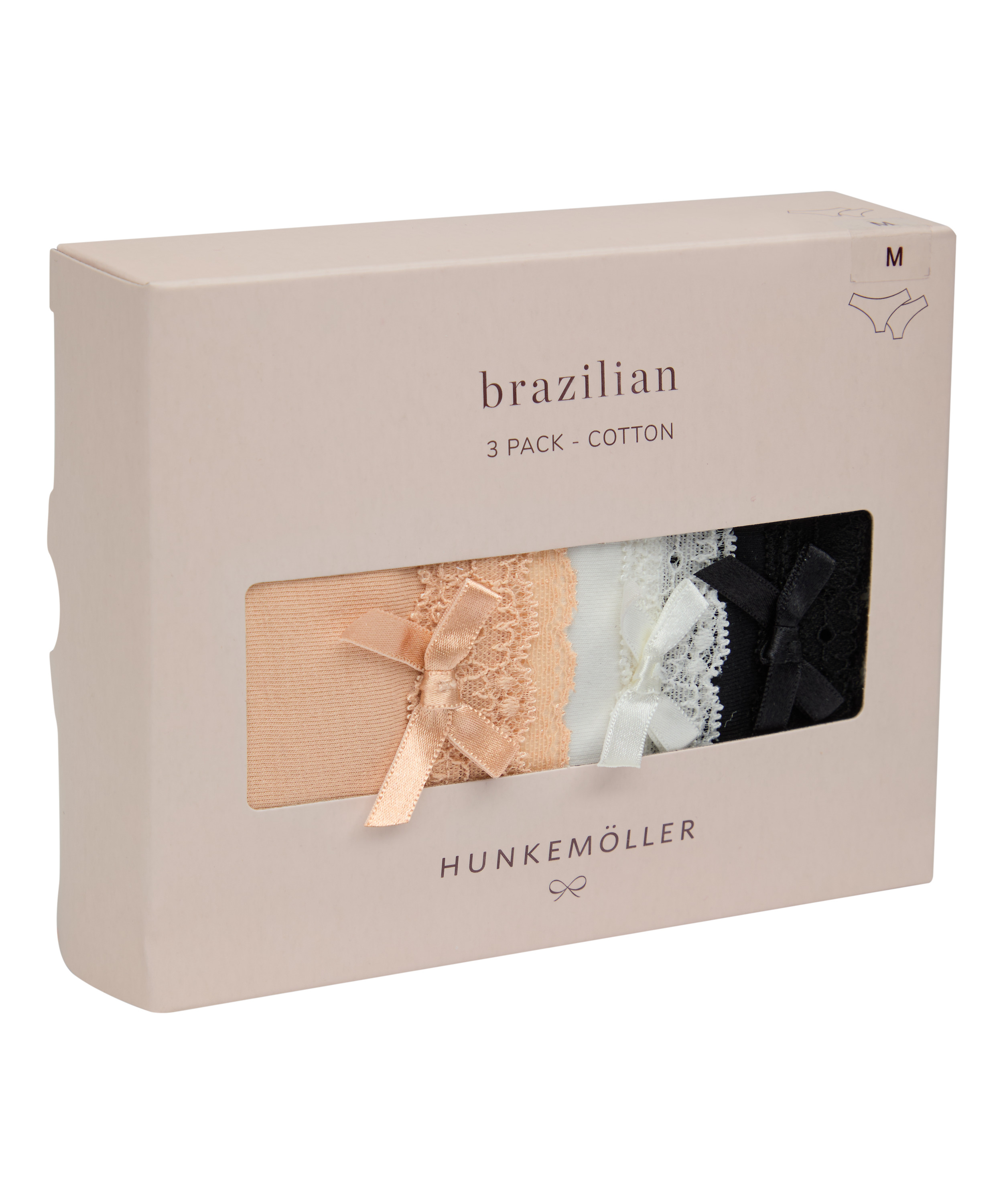 Multipack Cotton Brazilian, Beige, main