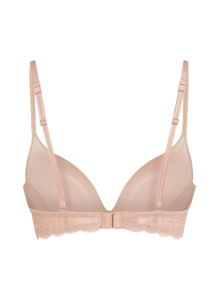 Angie Padded Underwired Push-Up Bra, Orange