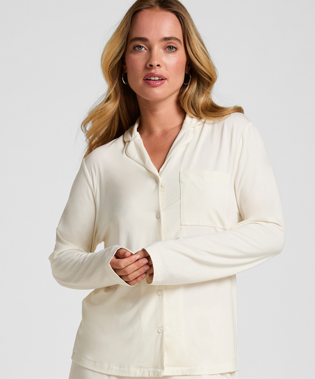 Essential Jersey Long-Sleeved Jacket, White