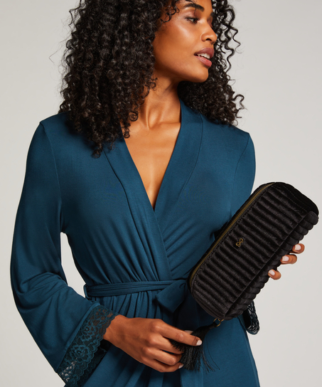 Velvet Make-Up Bag, Pink