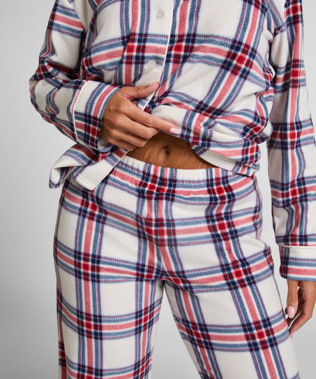 Pyjamaset Polar Fleece, White