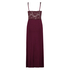 Long slip dress Modal lace, Red