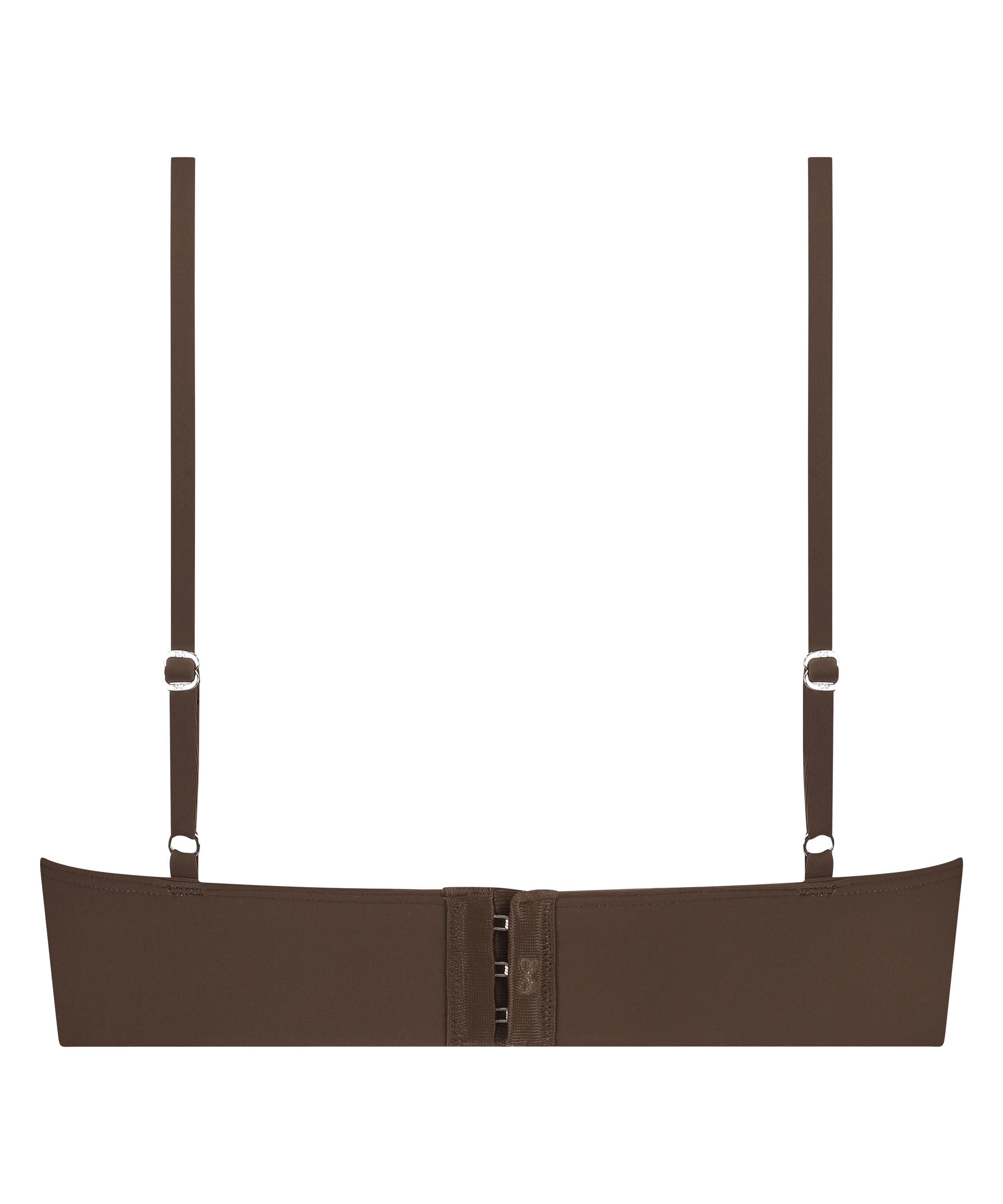 Smooth Triangle Bralette, Brown, main