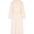 Bathrobe Jacqueared Fleece, White