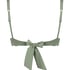Scallop triangle bikini top, Green