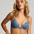 Molly Padded Underwired Push-Up Bra, Blue