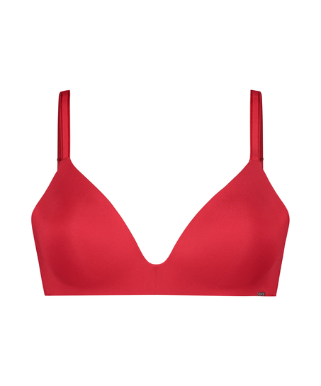 Mona Padded Non-Wired Push-Up Bra, Red