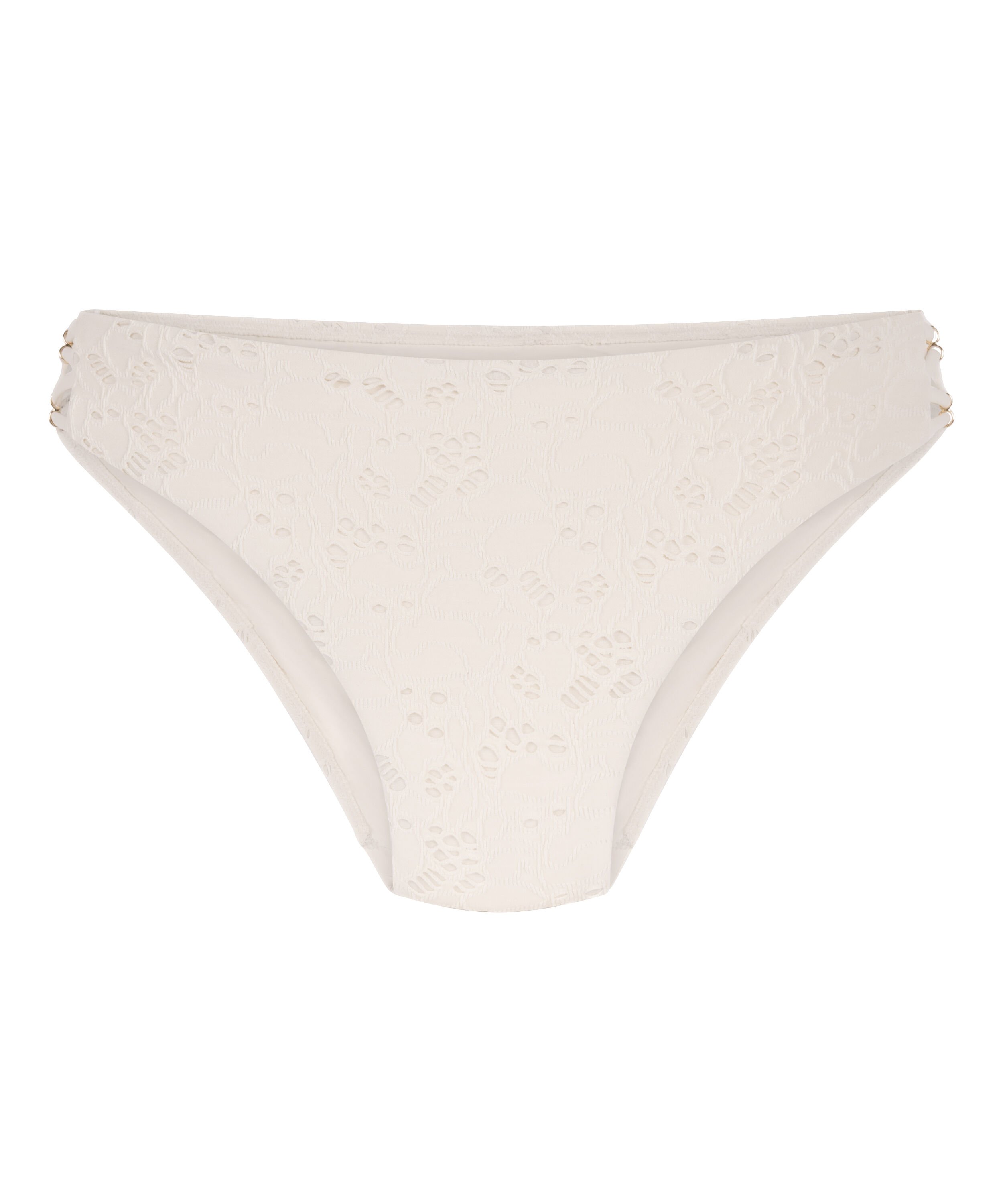 Crochet Bikini Bottoms, White