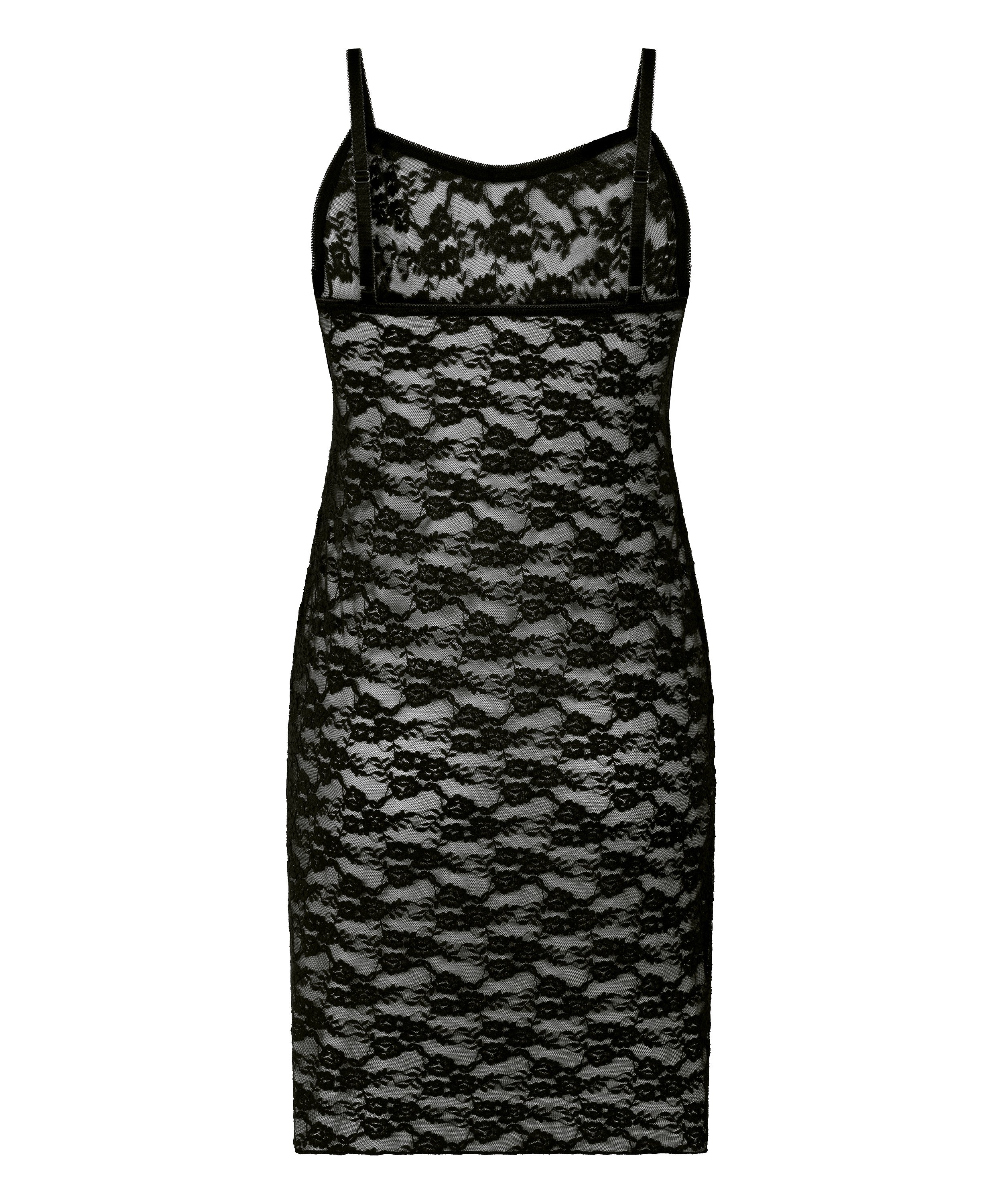 Slipdress Allover Lace, Black, main