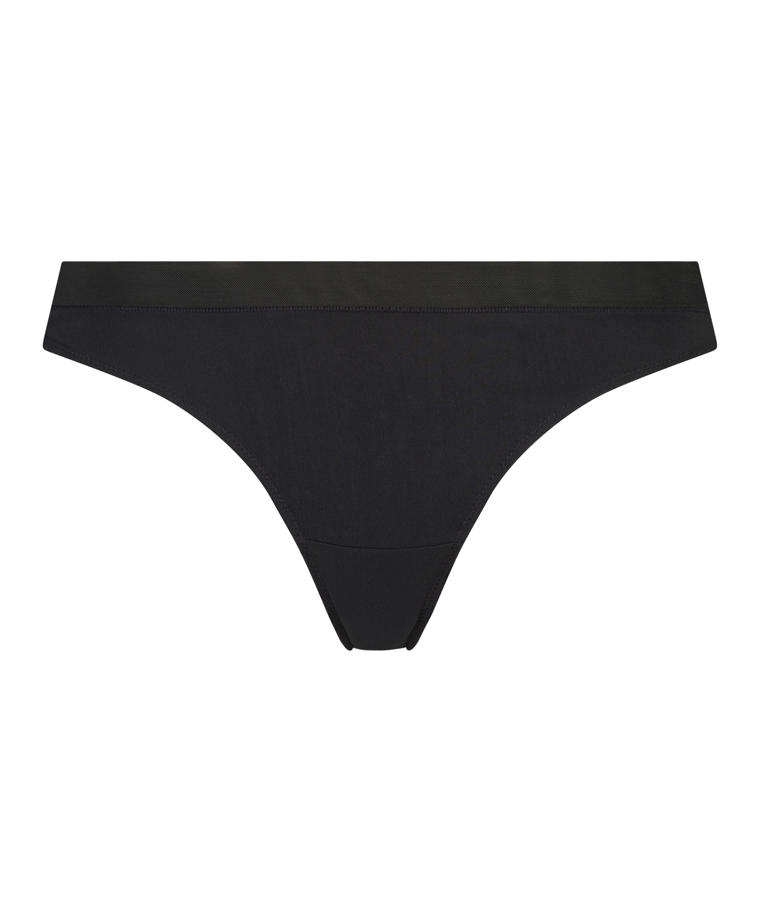 Mesh thong, Black, main