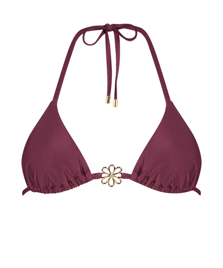 Yucatan Triangle Bikini Top, Red