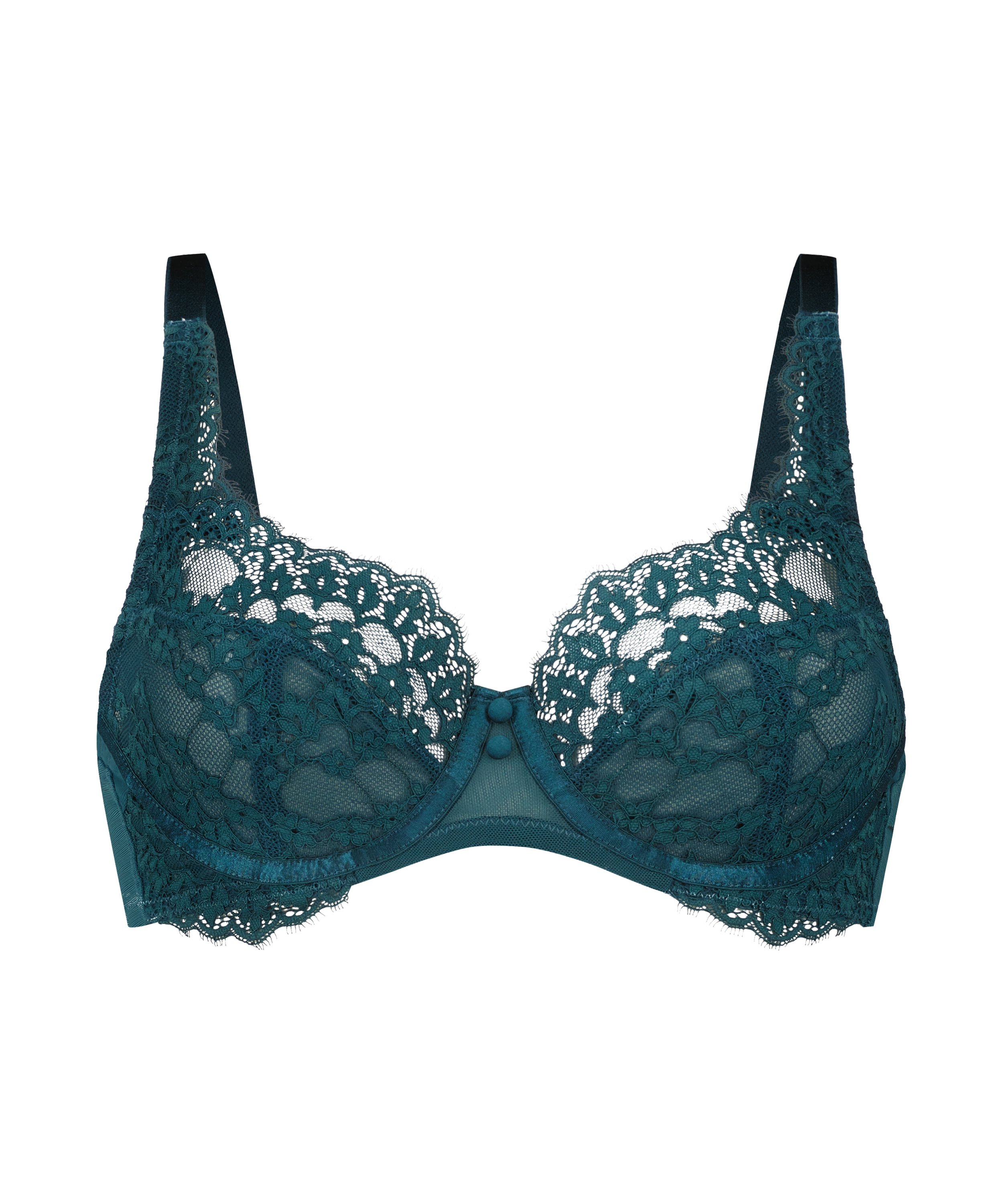 Daisy Non-Padded Underwired Bra, Blue, main