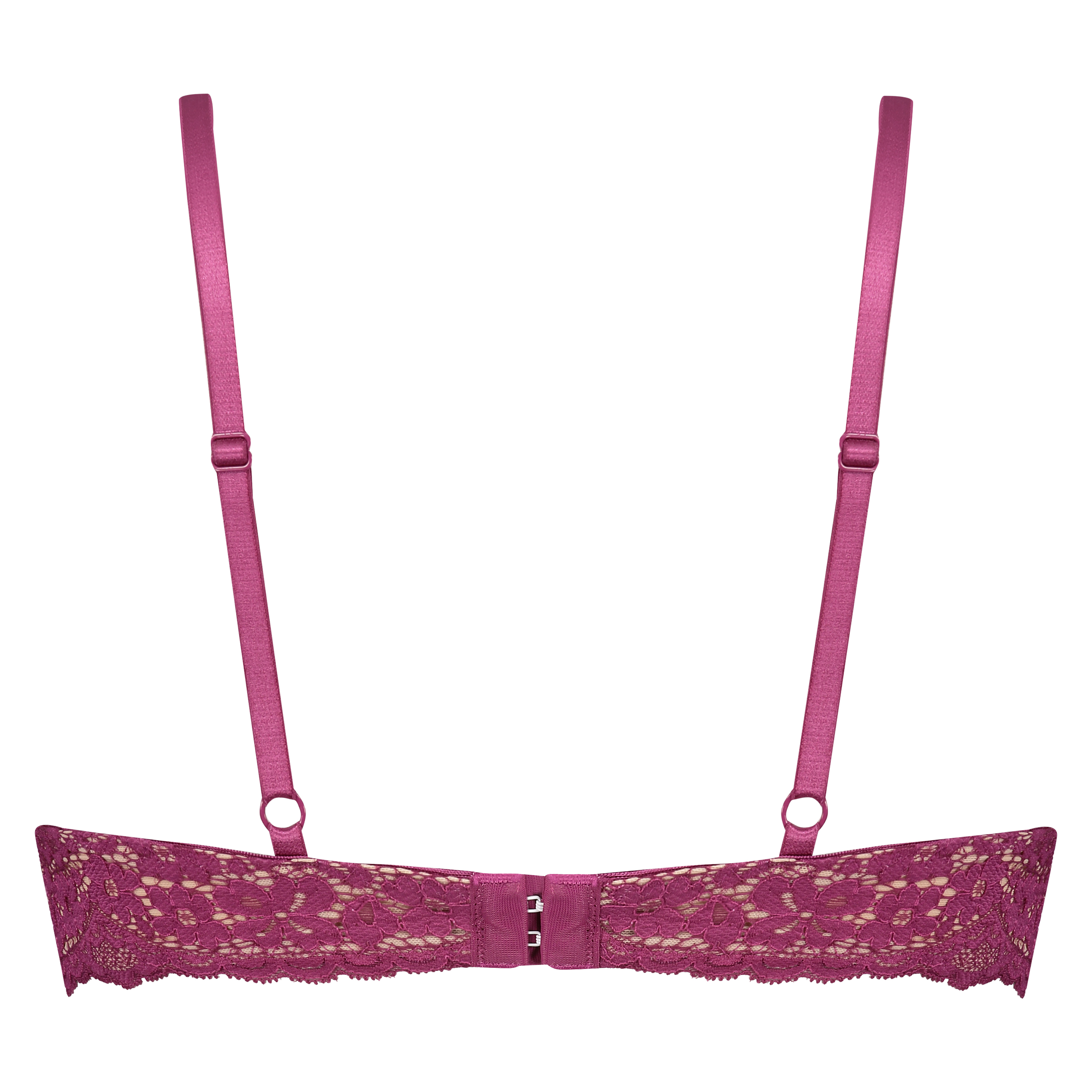 Rose padded push-up bra, Purple, main