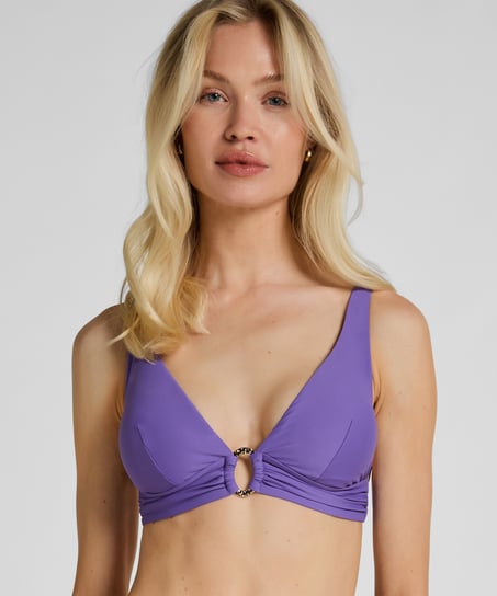 Triangle Bikini Top Luxe, Purple