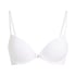 Plunge Padded Underwired Bra, White