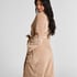 Robe Short Fleece, Beige