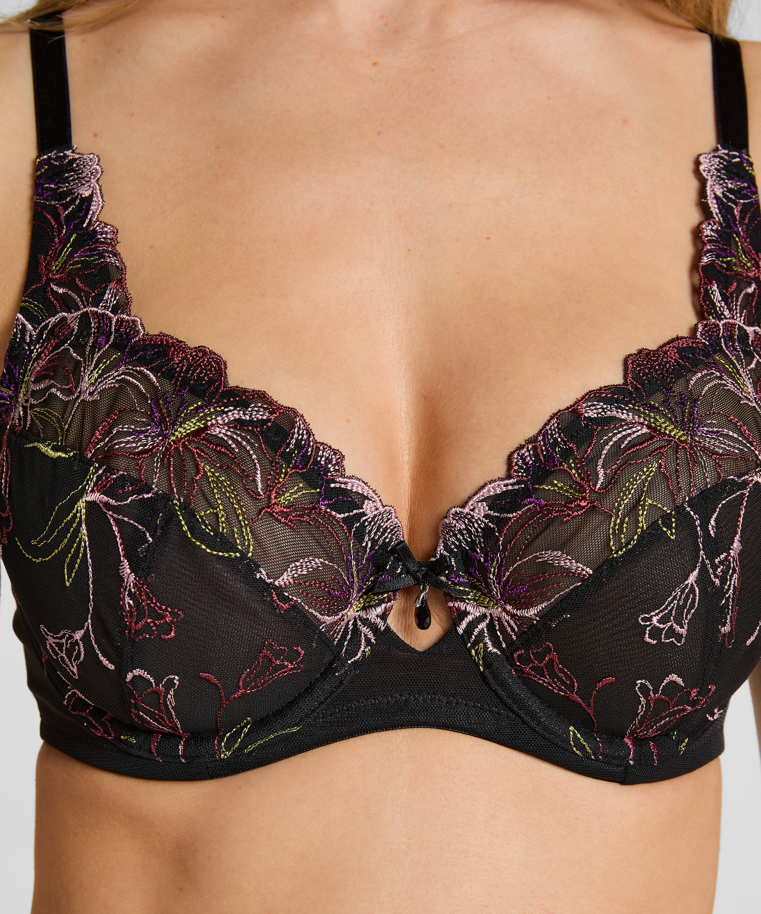 Lily Non-Padded Underwired Bra, Black, main