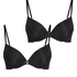 2-Pack Padded Underwired Bra, Black