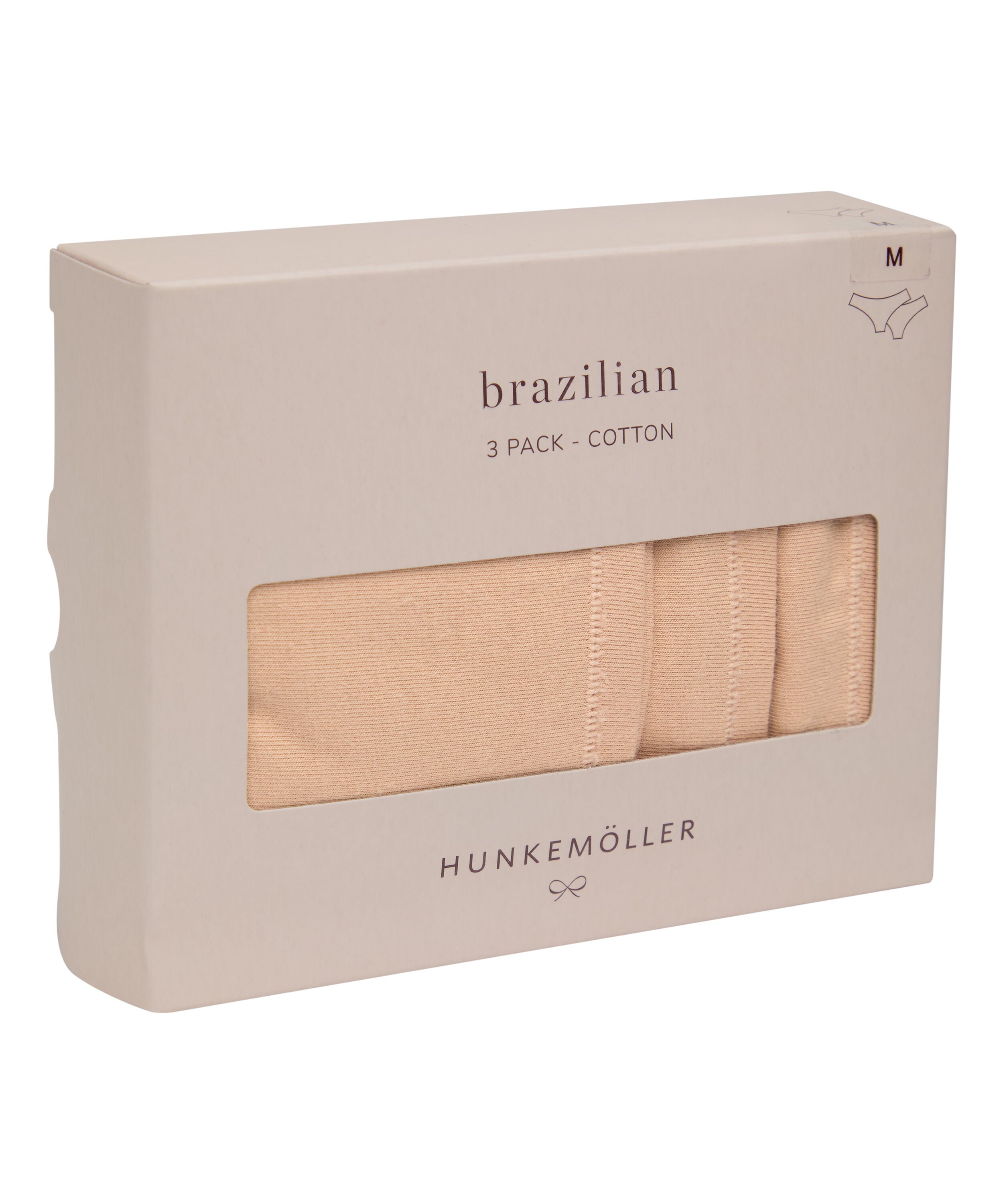 Multipack Cotton Short, Beige