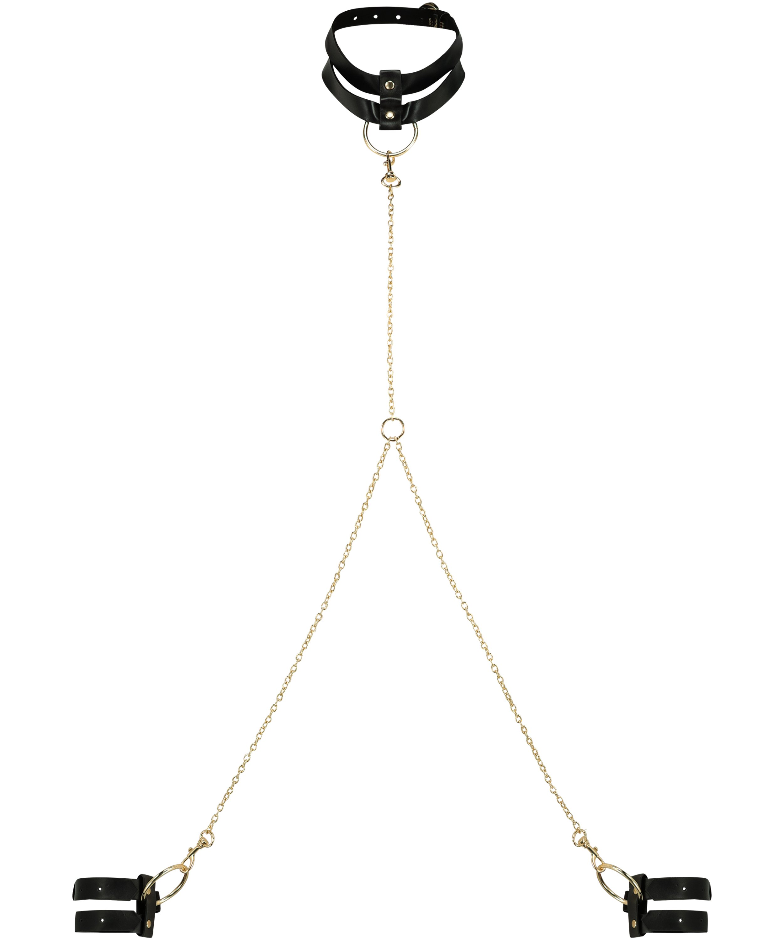 Private Choker Handcuffs, Black, main