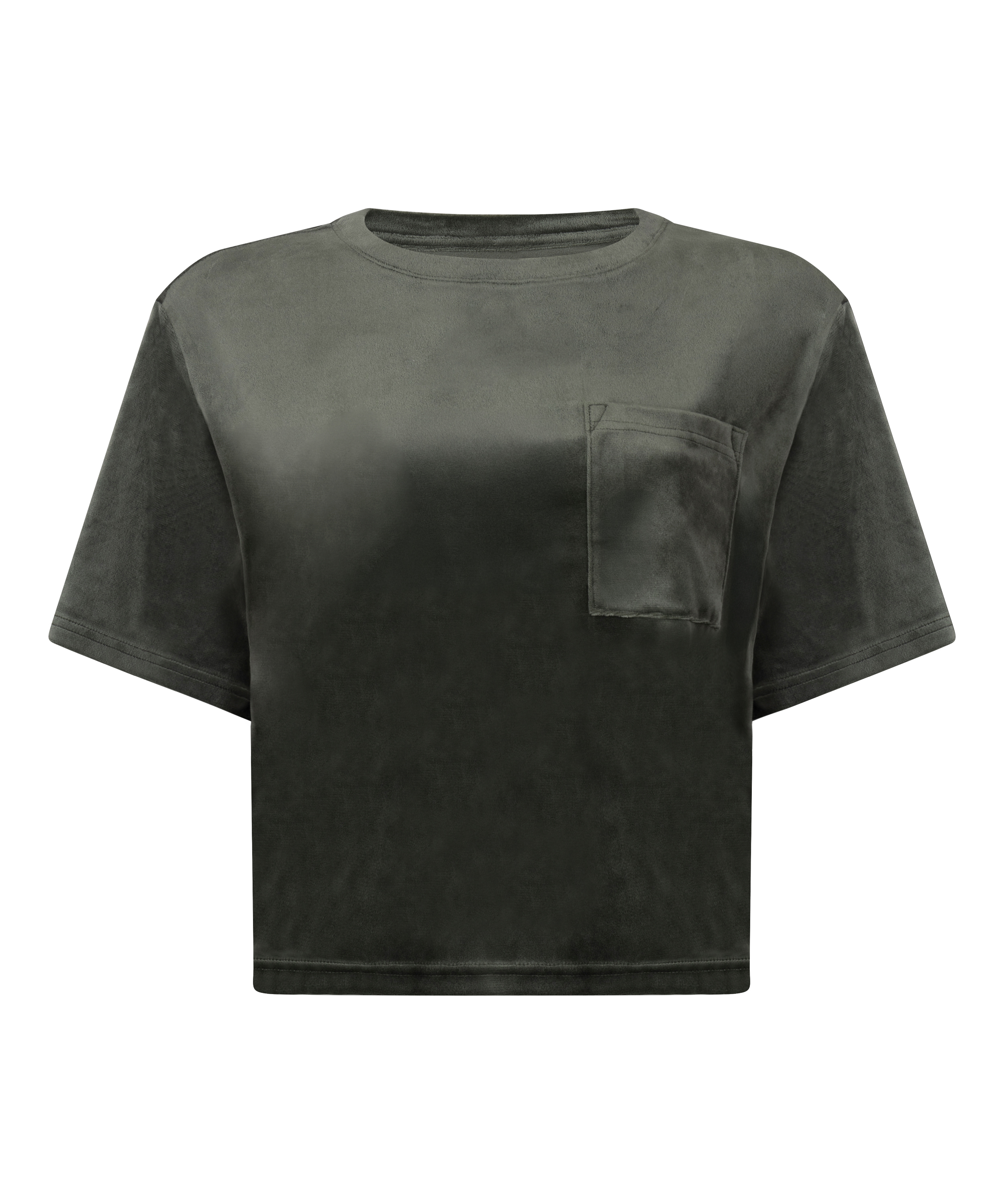 Top Velours Pocket, Green, main