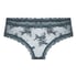 V-shaped Brazilian knickers mesh, Blue