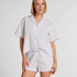 Striped Short Cotton, Purple