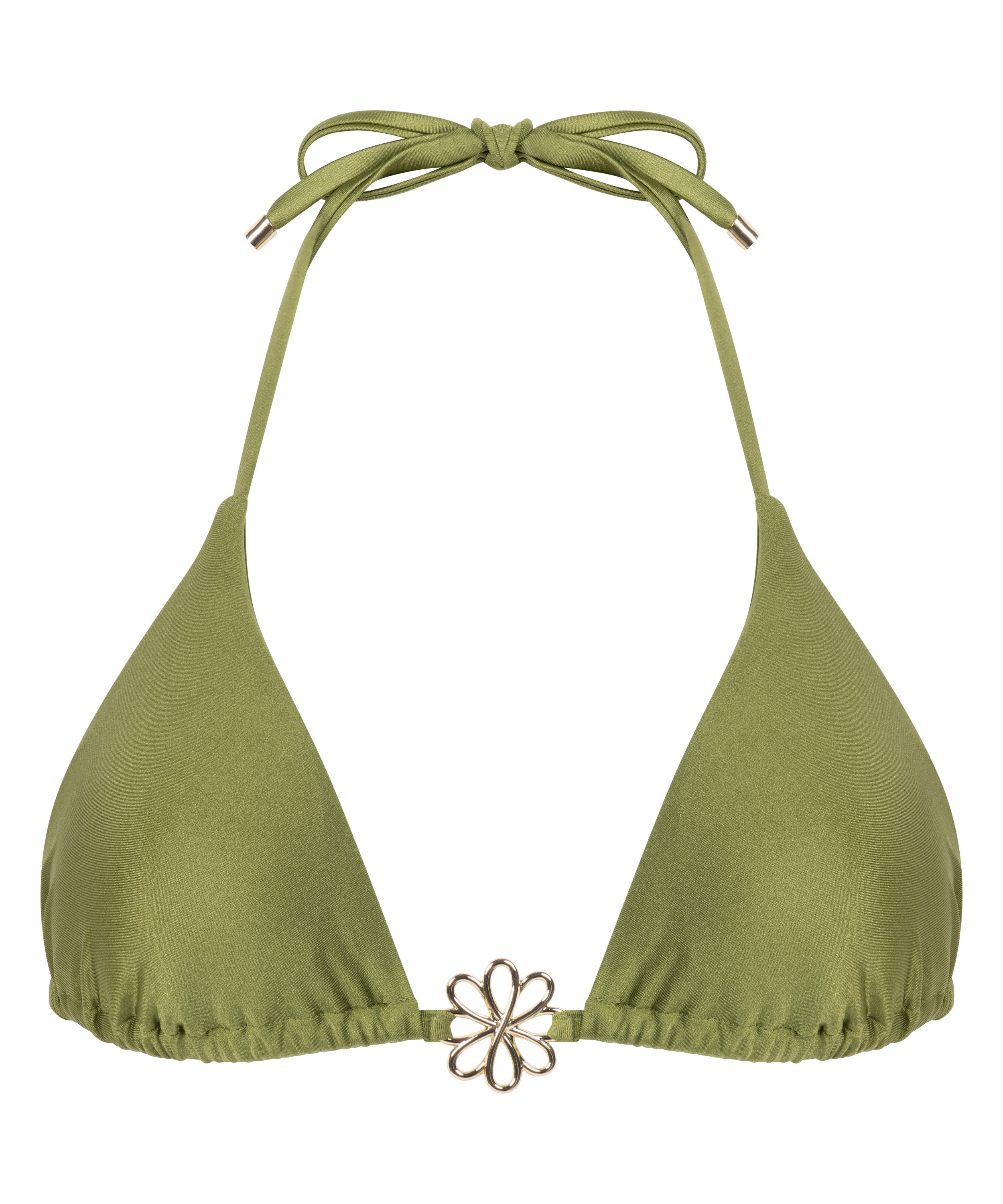 Yucatan Triangle Bikini Top, Green, main