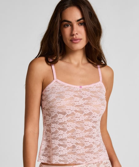 Cami Allover Lace, Pink