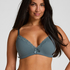 Lola Padded Non-Wired Bra, Blue