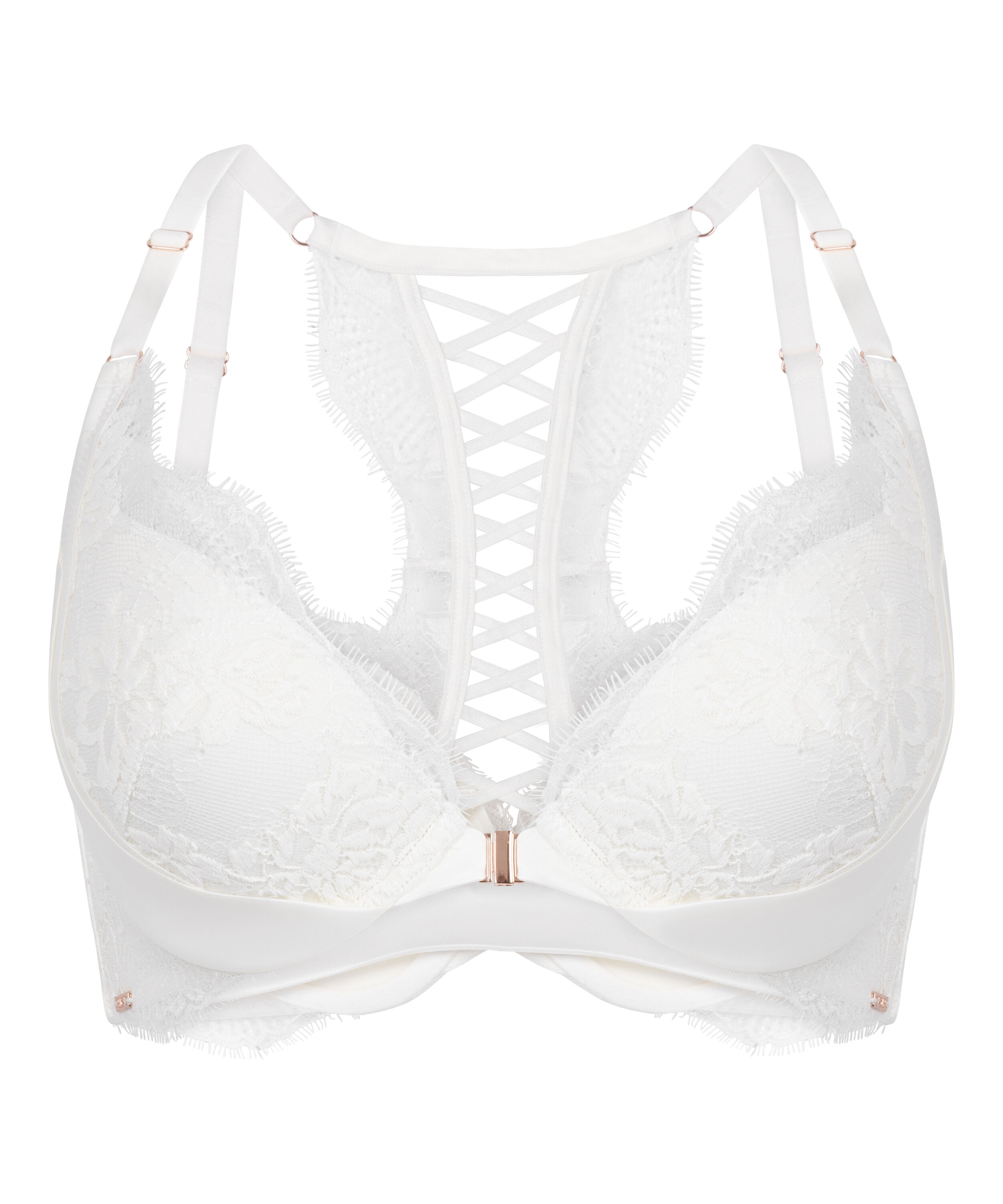 Tiah Padded Underwired Push-up Bra, White