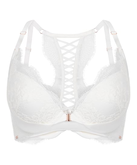 Tiah Padded Underwired Push-up Bra, White