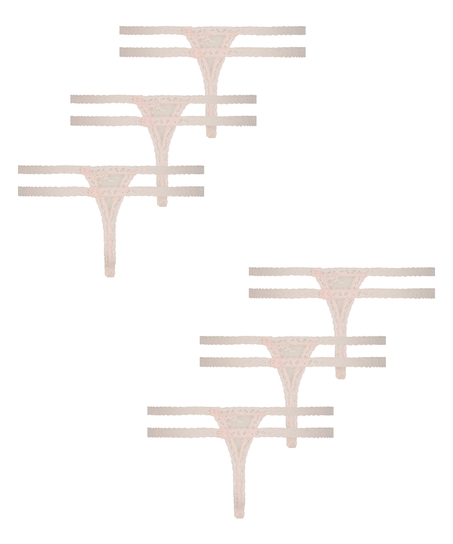 Irina 6-pack Thong, Pink