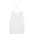 Satin Slip Dress, White