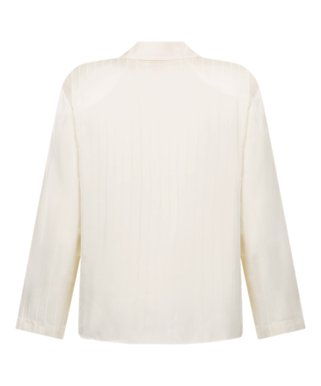 Satin Pinstripe Jacket, White