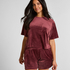Top Velours Pocket, Red
