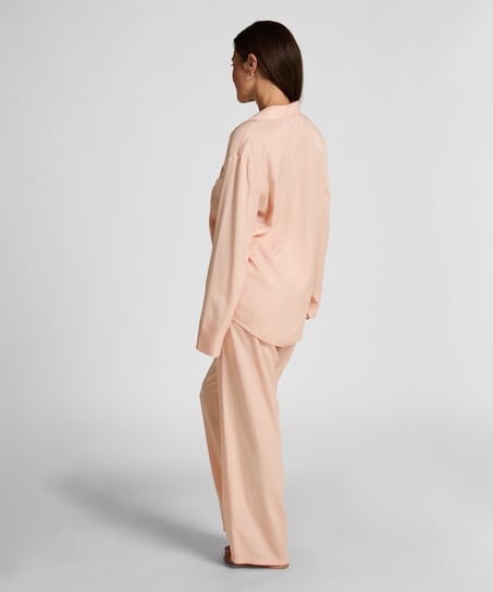 Ayla Satin Long-Sleeved Jacket, Orange