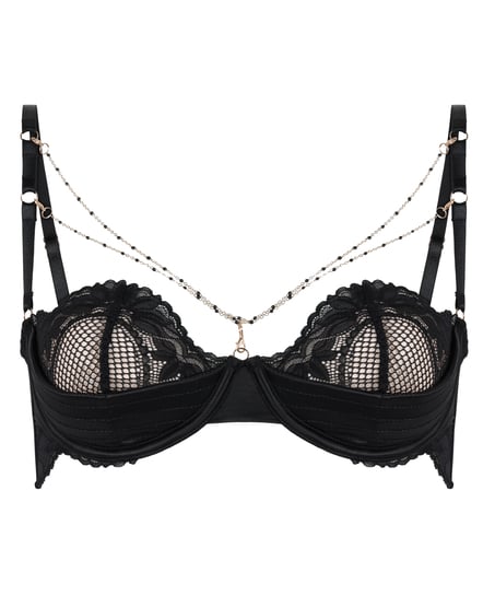 Half-Padded Cup Underwired Bra Belladonna, Black