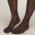 Tight Allover Lace Rhinestones, Black