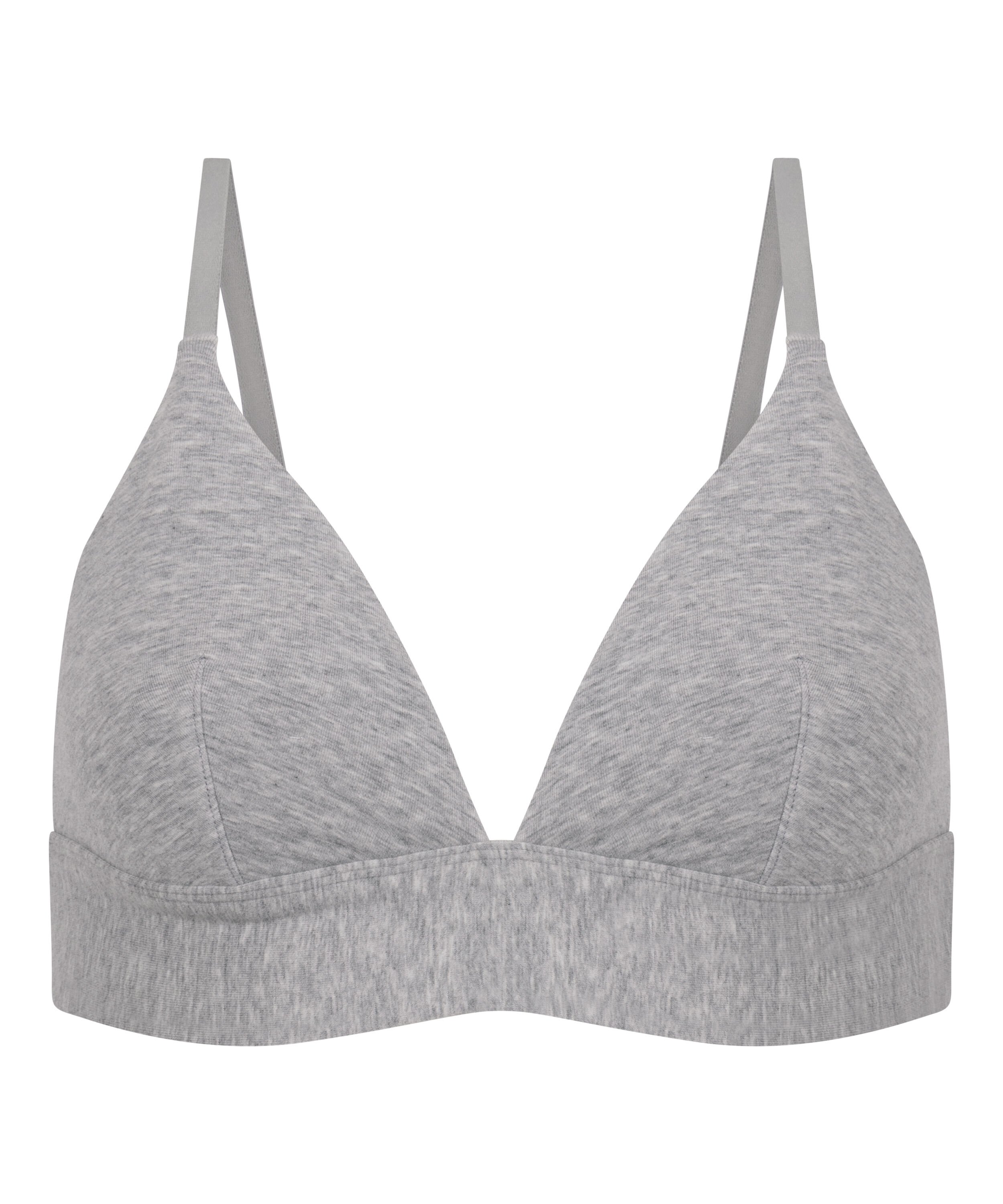 Cotton Bralette, Gray
