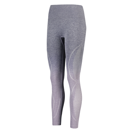 HKMX High waisted sports leggings round-knit ombre, Blue