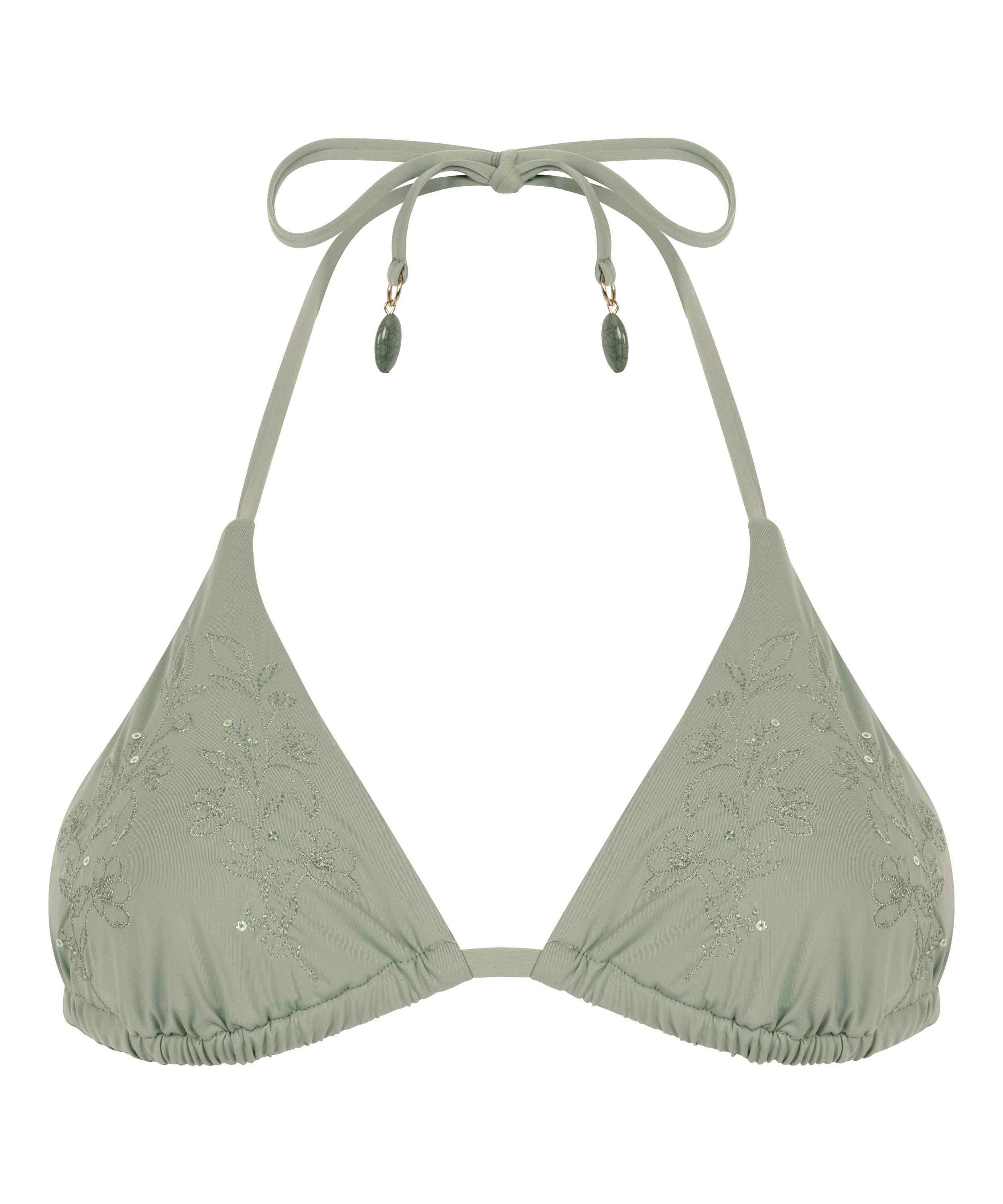Giselle Triangle Bikini Top, Green, main