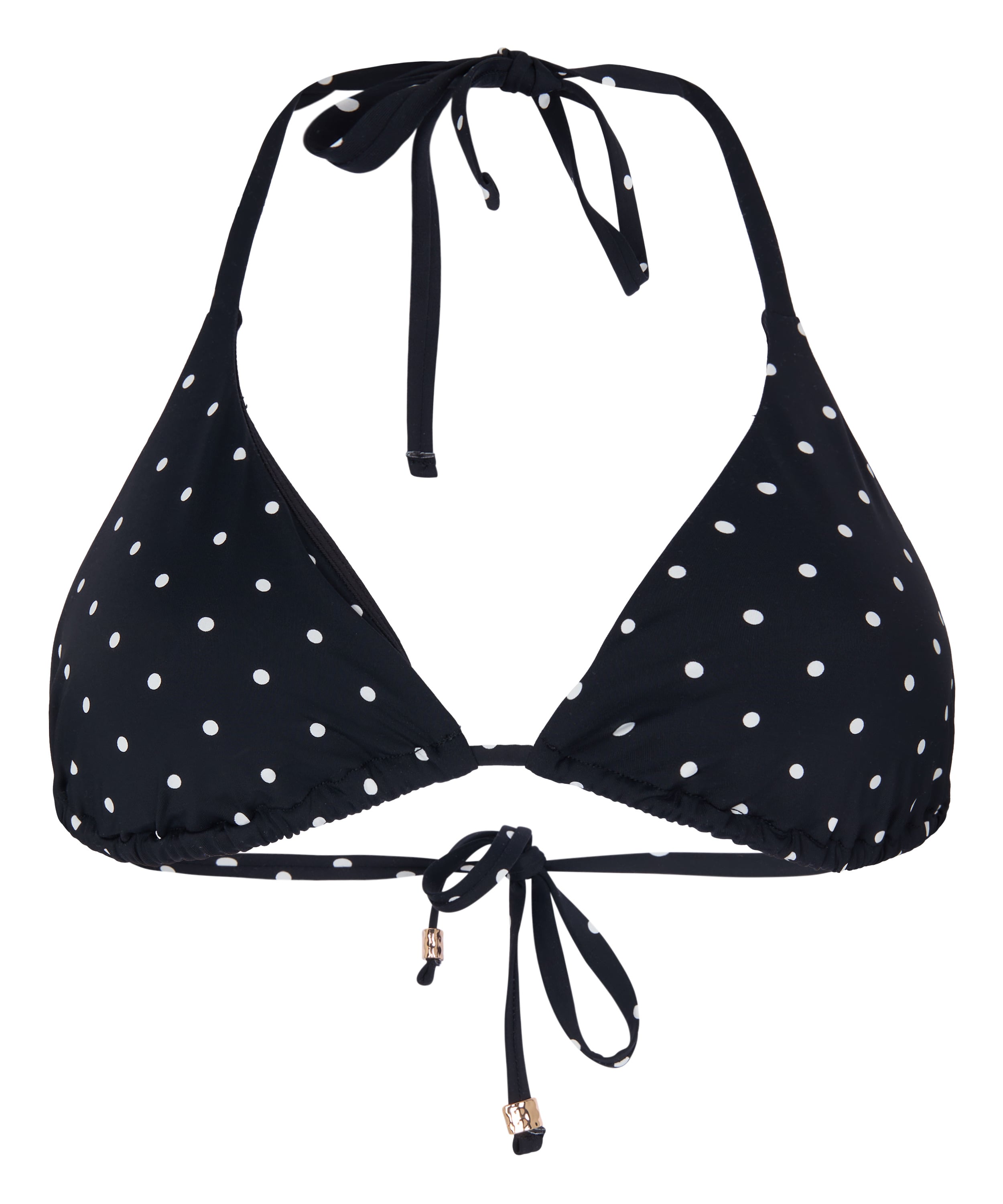 Triangle Bikini Top Luxe, Black, main