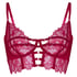 Non-Padded Underwired Longline Bra Bea, Red