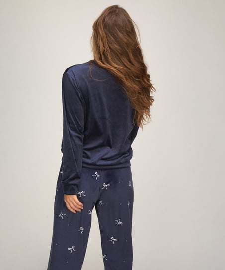 Pyjama Set Velours, Blue