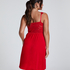 Nora Lace Slip Dress, Red