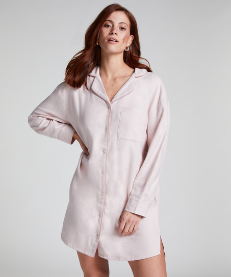 Flannel Nightshirt, Purple