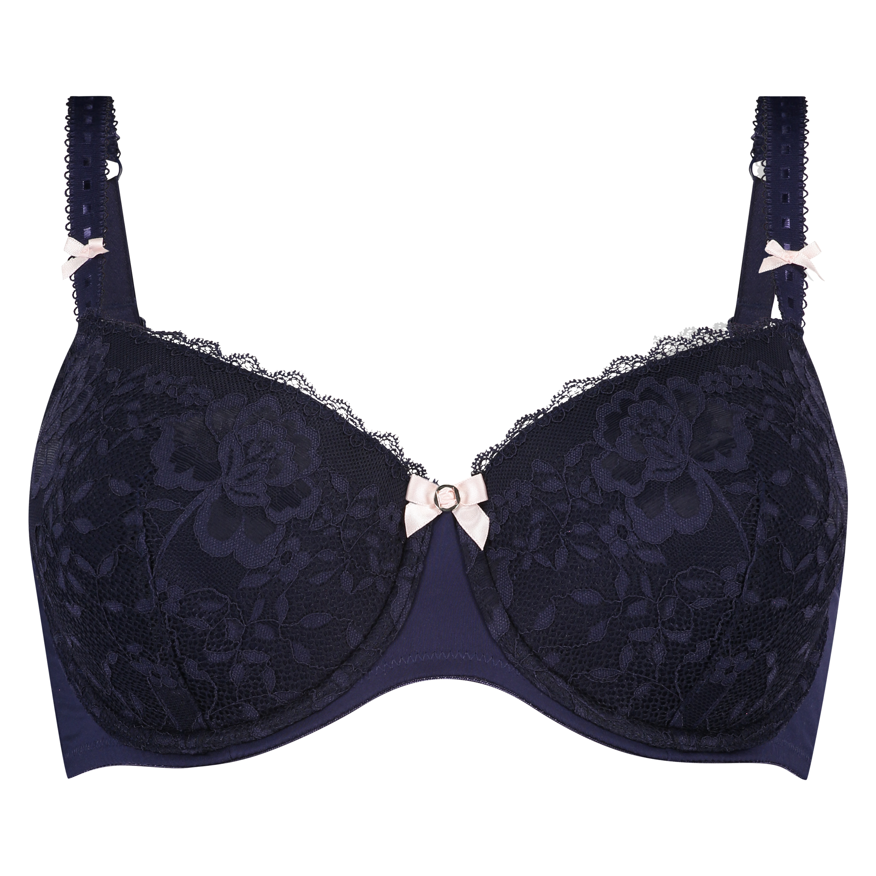 Maya Padded Underwired Bra, Blue, main