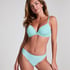 Lace Back Invisible Thong, Blue